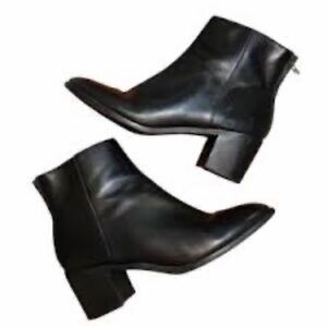 Madewell Black Leather Ankle Booties